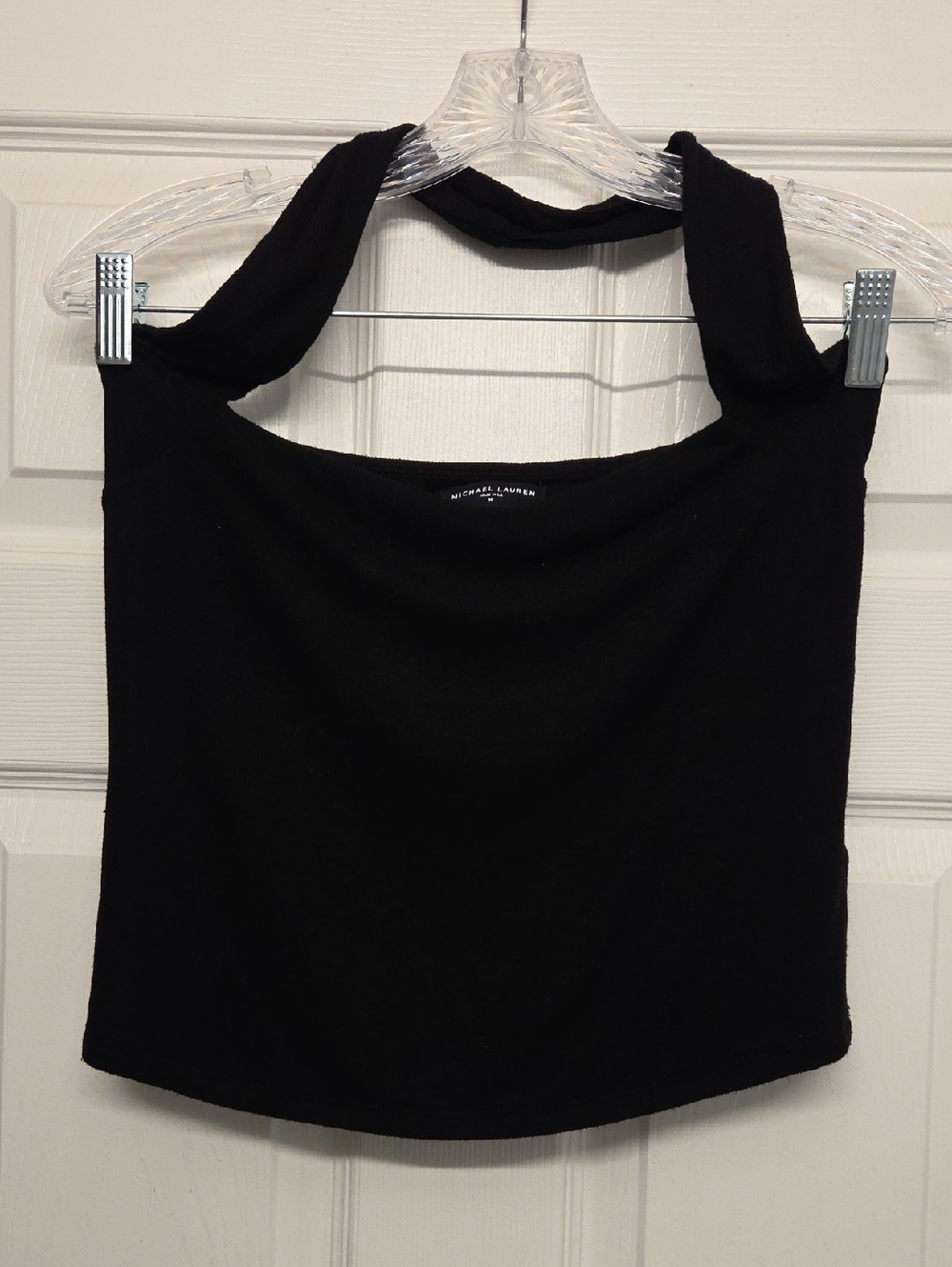 Michael Lauren Black Halter-Neck Tank
